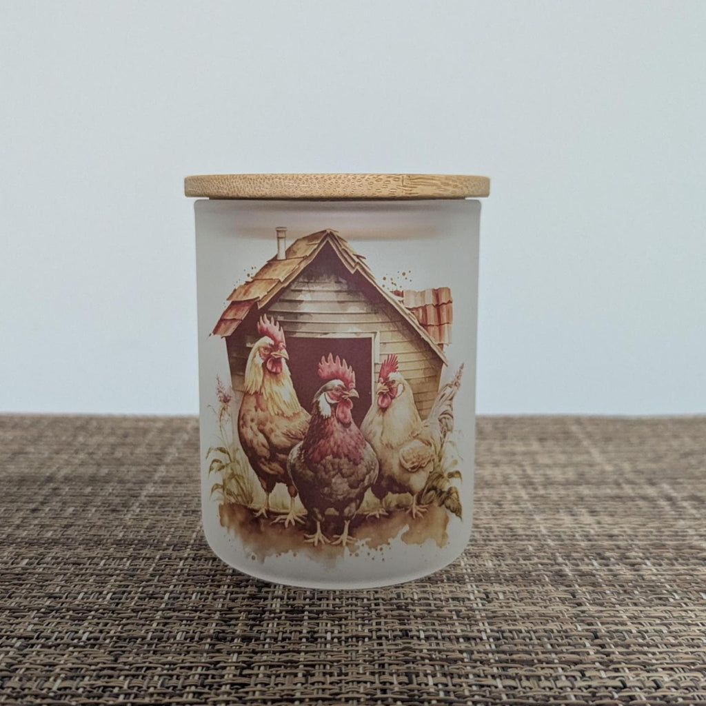 Chicken Candle Holder With A Battery Operated Flickering Tea Light - Chicken Home Decor, Chicken Gift, Farm Decor, Chicken Decor