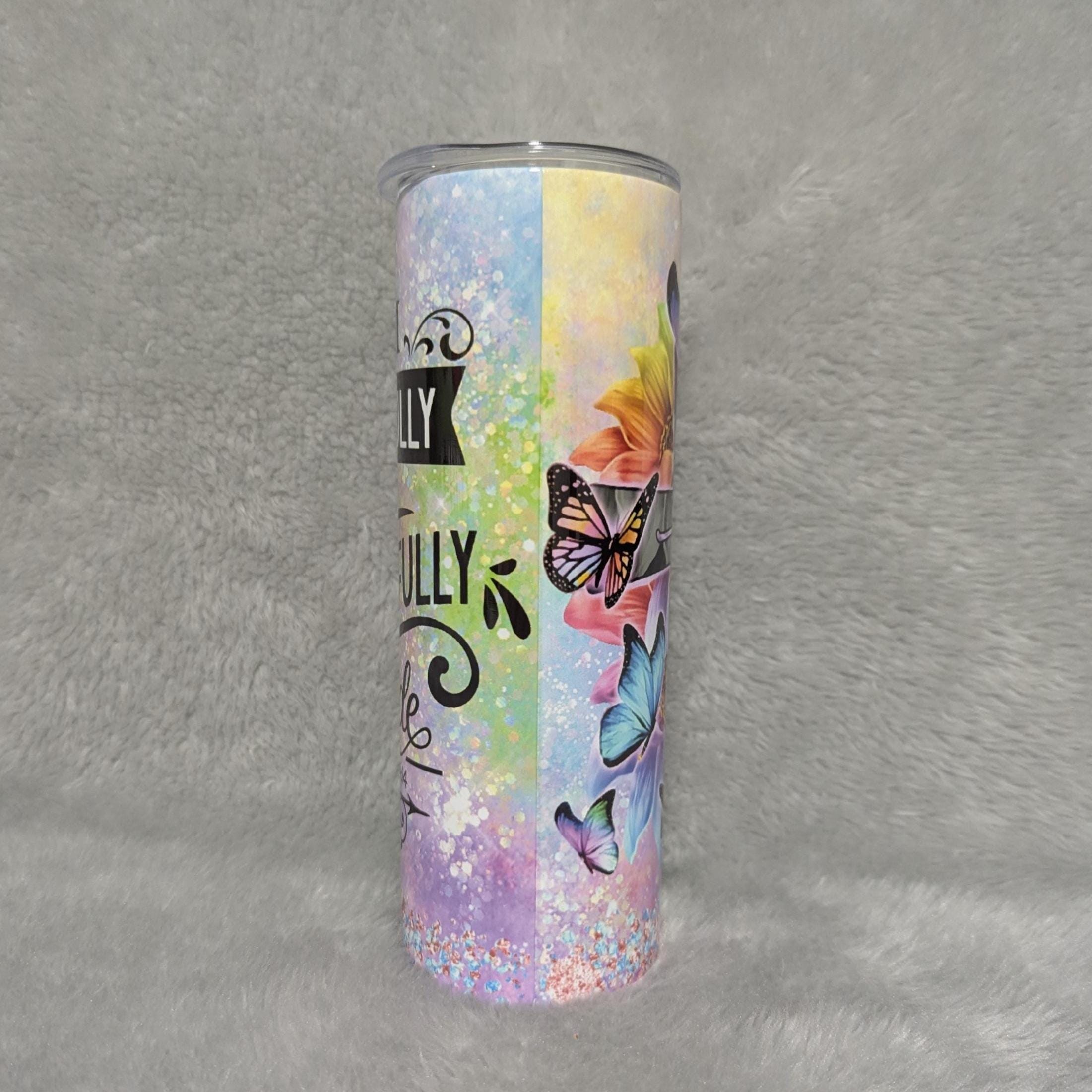 Religious Tumbler Psalm 139:14 - I Am Fearfully and Wonderfully Made, 20oz With Reusable Straw