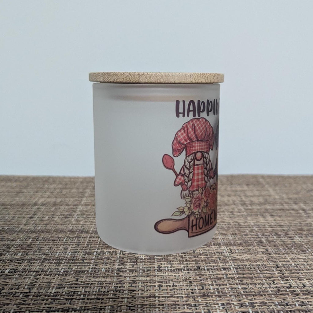 Gnome Candle Holder Happiness Is Homemade With A Battery Operated Flickering Tea Light