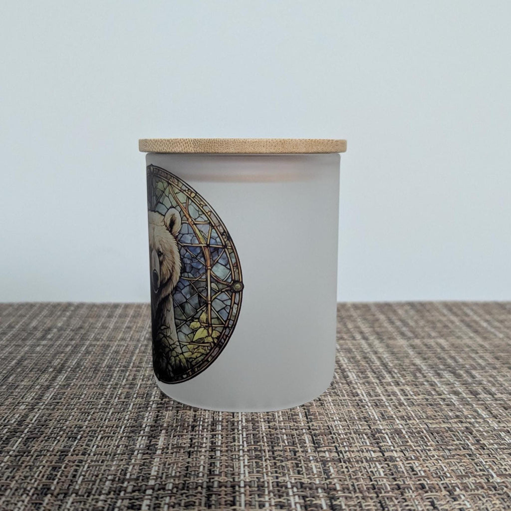 Brown Bear Candle Holder With A Battery Operated Flickering Tea Light