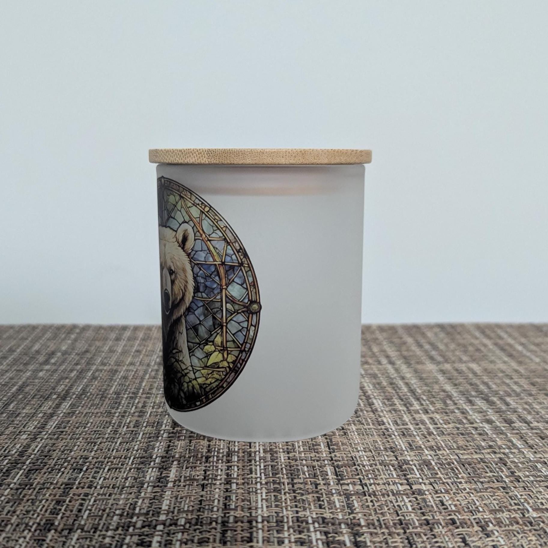 Brown Bear Candle Holder With A Battery Operated Flickering Tea Light