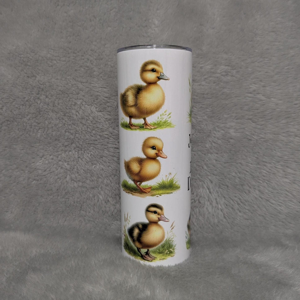 Just A Girl Who Loves Ducklings Tumbler 20oz With Reusable Straw