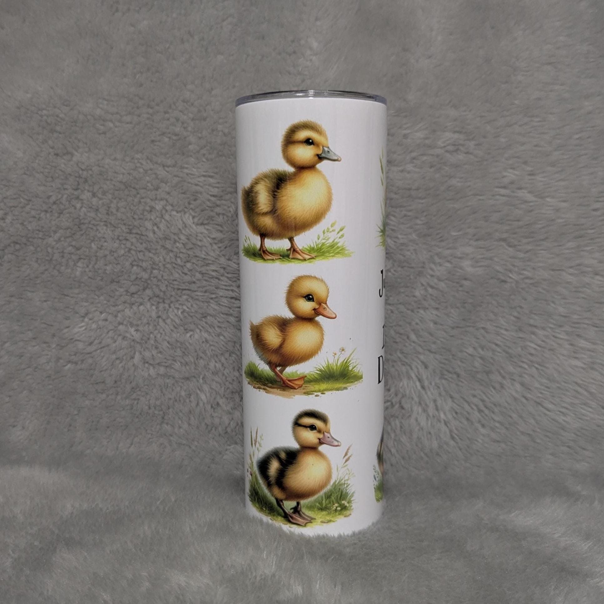 Just A Girl Who Loves Ducklings Tumbler 20oz With Reusable Straw