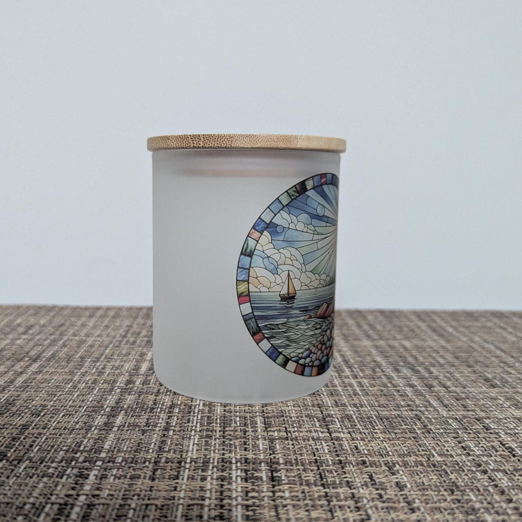 Lighthouse Candle Holder With A Battery Operated Flickering Tea Light
