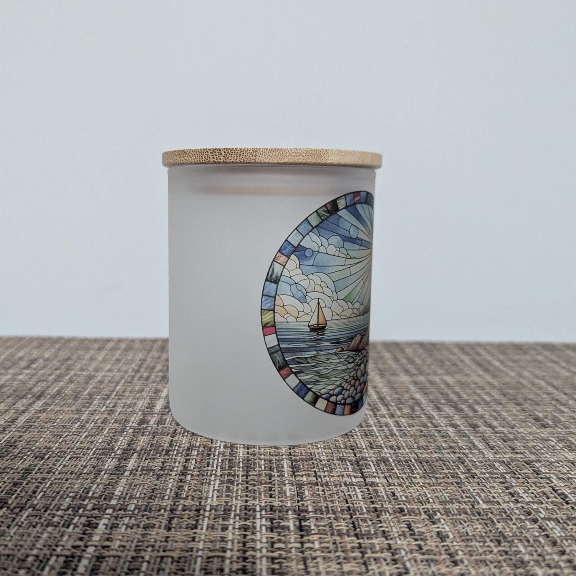 Lighthouse Candle Holder With A Battery Operated Flickering Tea Light
