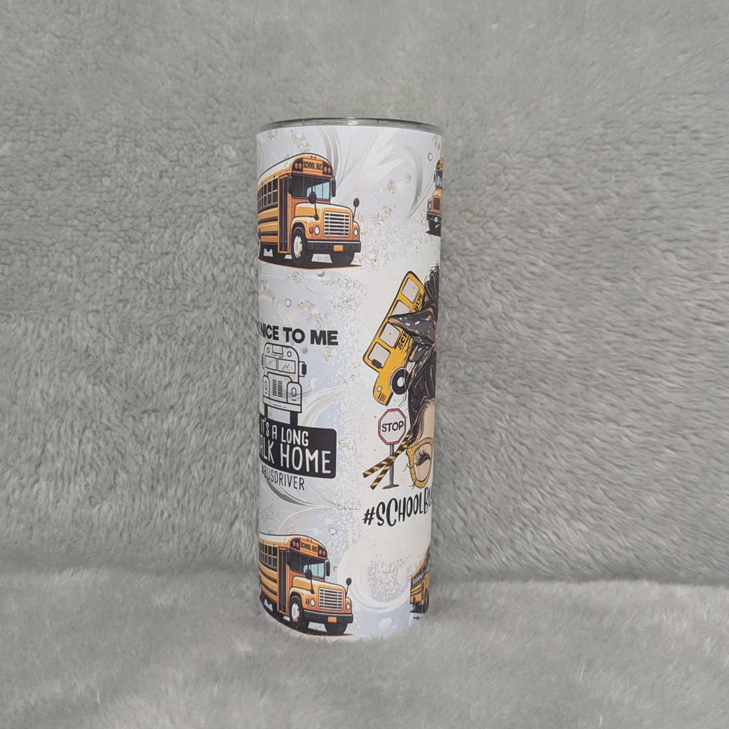School Bus Driver Tumbler Can Be Personalized, Great For Everyday Use - Hot Or Cold Drinks, 20oz Tumbler With Reusable Straw, Gift For Her