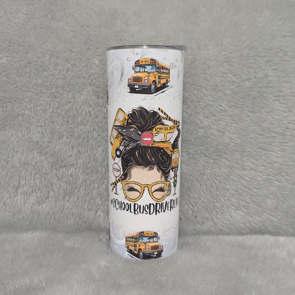 School Bus Driver Tumbler Can Be Personalized, Great For Everyday Use - Hot Or Cold Drinks, 20oz Tumbler With Reusable Straw, Gift For Her