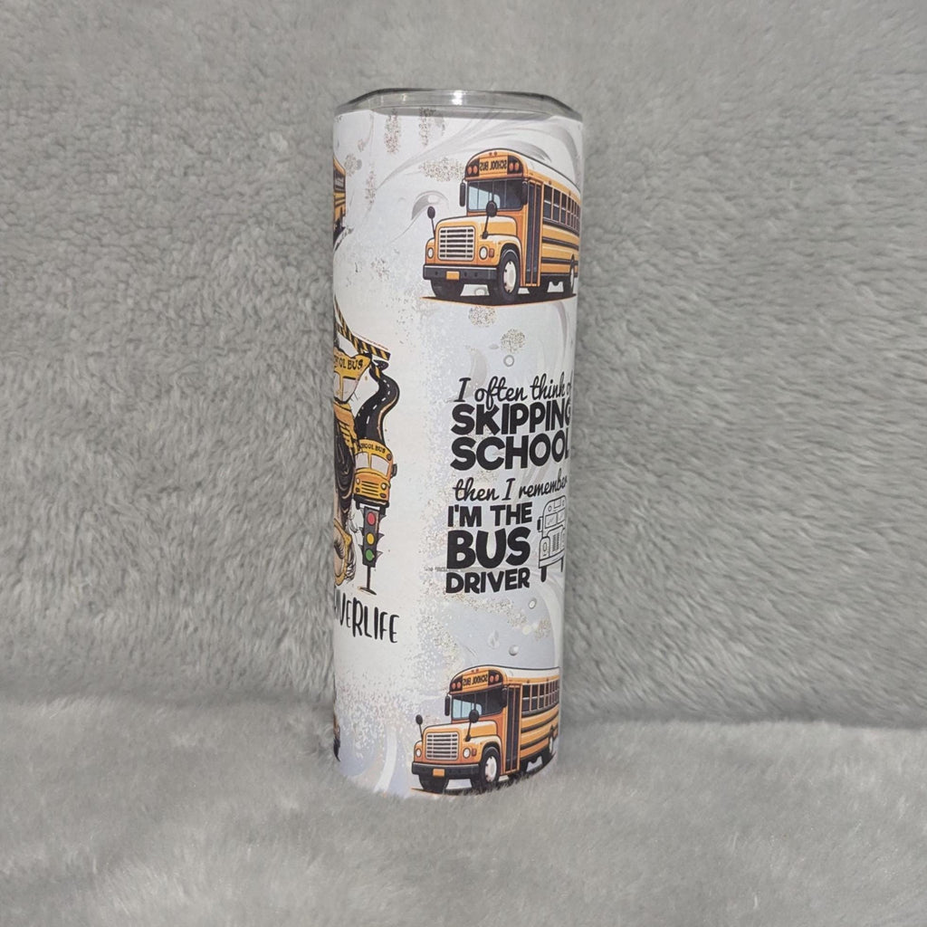 School Bus Driver Tumbler Can Be Personalized, Great For Everyday Use - Hot Or Cold Drinks, 20oz Tumbler With Reusable Straw, Gift For Her
