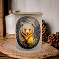 Brown Bear Candle Holder With A Battery Operated Flickering Tea Light