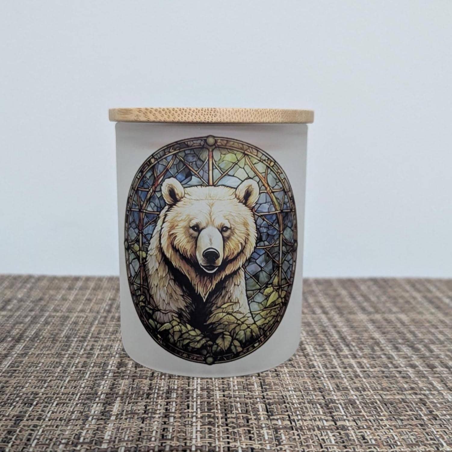 Brown Bear Candle Holder With A Battery Operated Flickering Tea Light