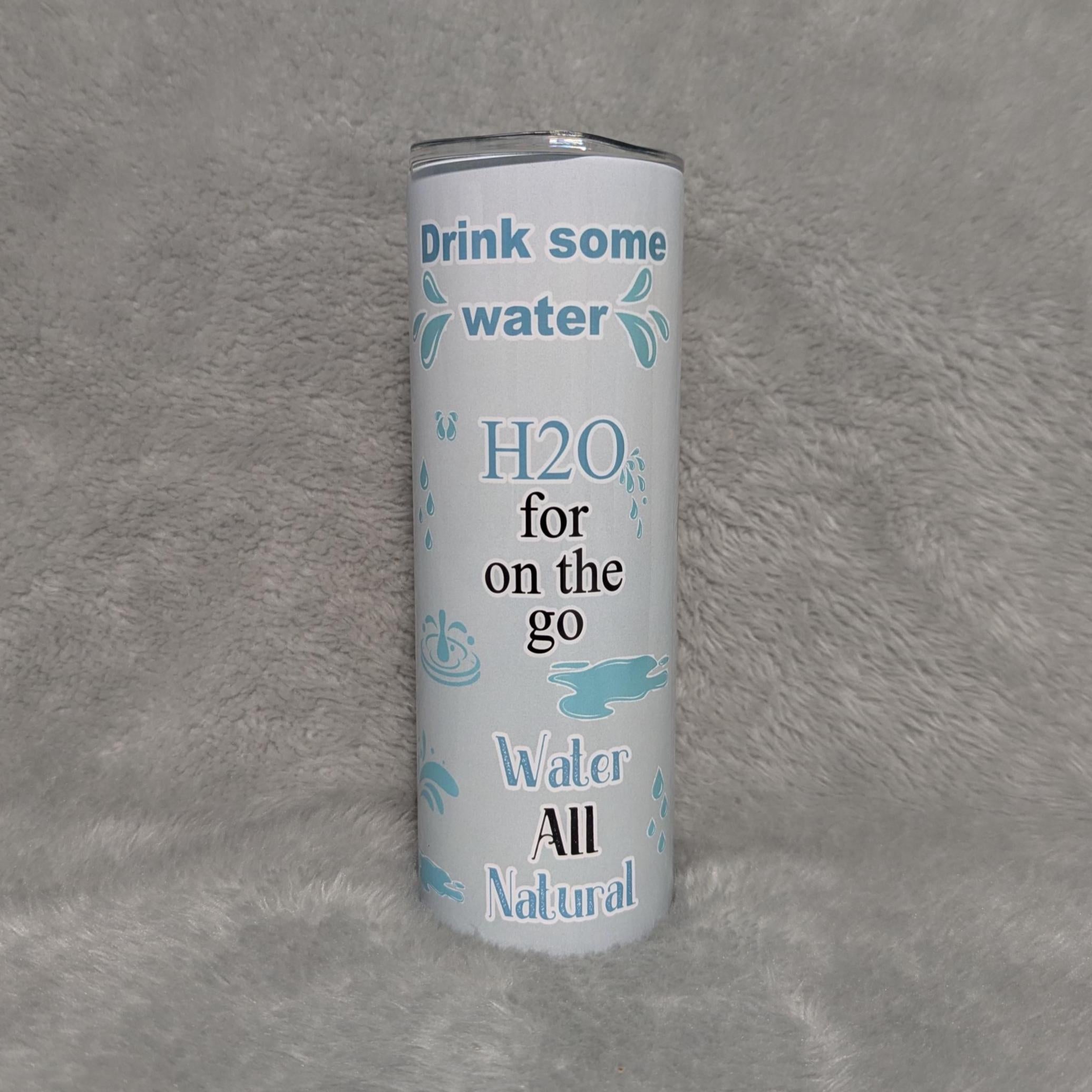 Water Affirmation Tumbler with Straw, 20oz Affirmation Tumbler For Everyday Use, Insulated Stainless Steel Drinkware