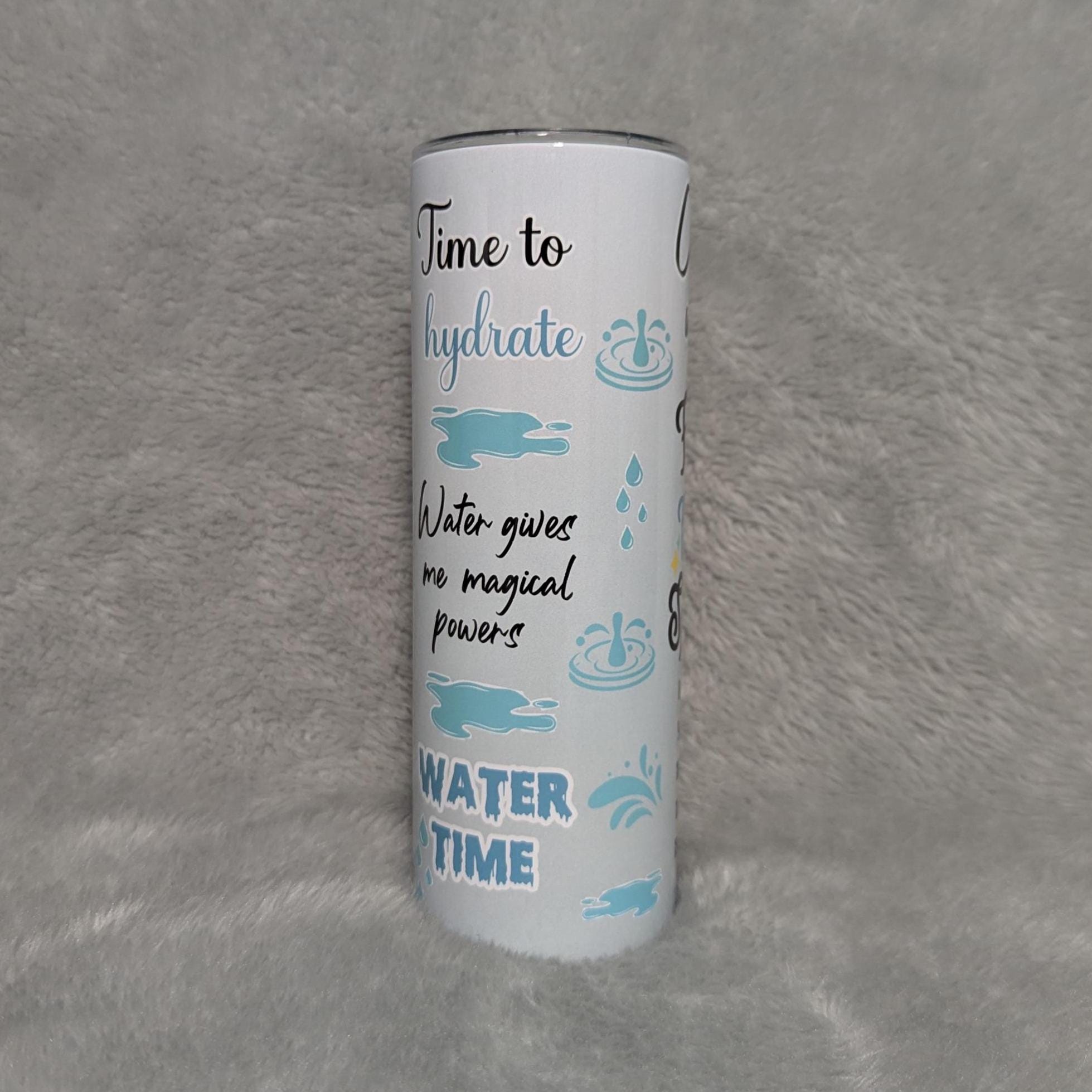 Water Affirmation Tumbler with Straw, 20oz Affirmation Tumbler For Everyday Use, Insulated Stainless Steel Drinkware