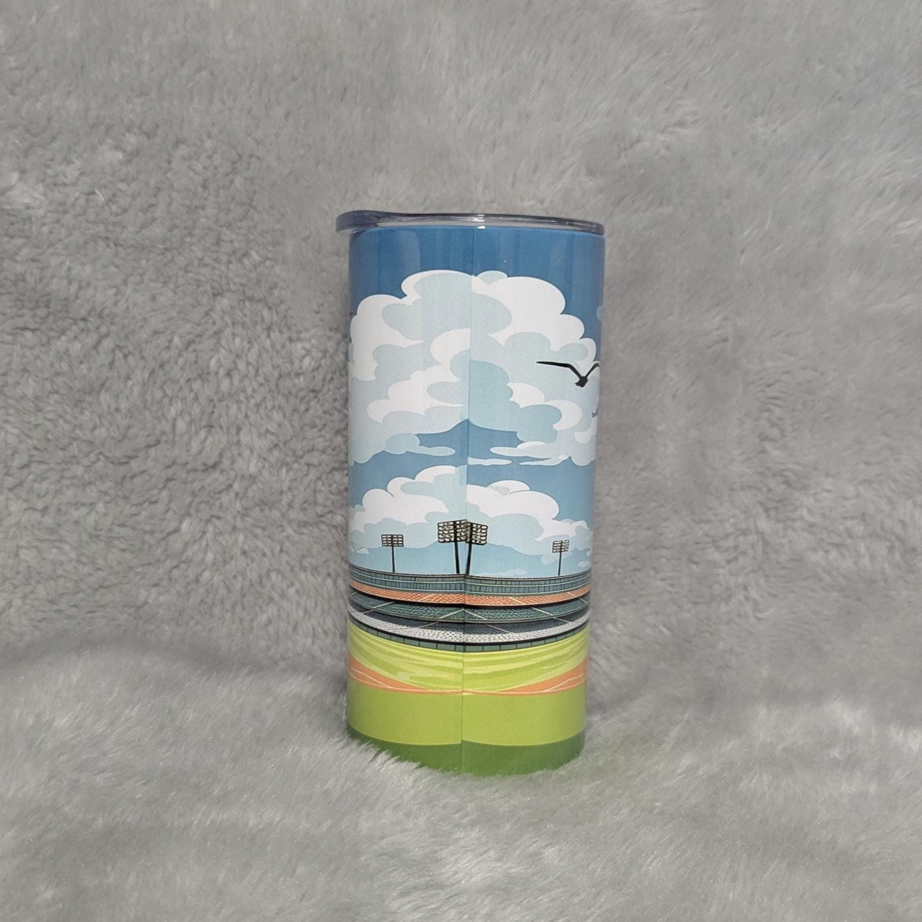 Kids Baseball Tumbler with Reusable Straw - Can Be Personalized, Youth Baseball Theme Gift, Great For Home Or On The Go, Custom Kids Cup,