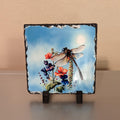 Slate Dragonfly Picture With Display Legs
