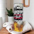 FireFighter Wife Cup, Firefighter Wife 20oz Tumbler, Gift for Firefighter Wife, Firefighter Gift