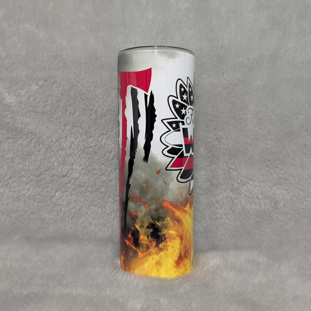 FireFighter Wife Cup, Firefighter Wife 20oz Tumbler, Gift for Firefighter Wife, Firefighter Gift