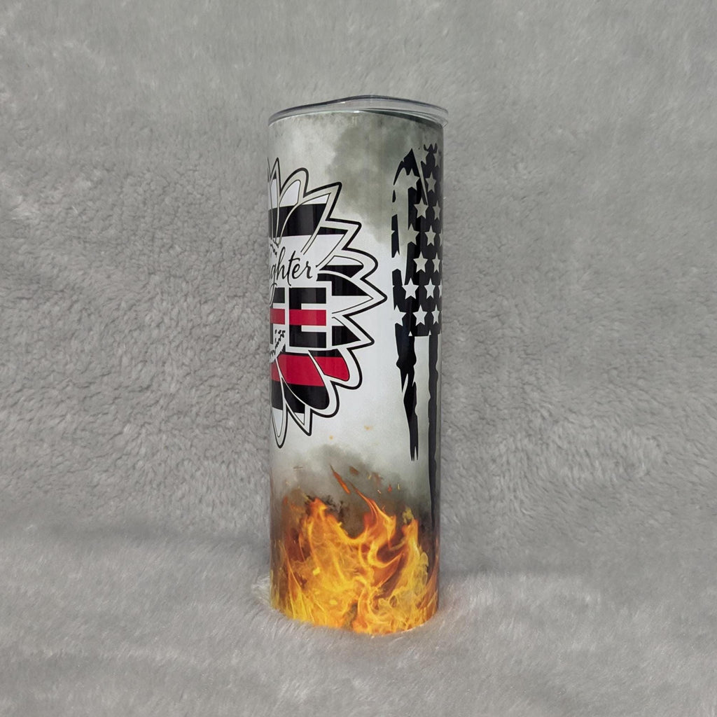 FireFighter Wife Cup, Firefighter Wife 20oz Tumbler, Gift for Firefighter Wife, Firefighter Gift