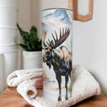 Moose Tumbler Can Be Personalized, Includes A Reusable Straw, Gift for Moose Lovers, Great For Home Or On The Go - Hot or Cold Drinks