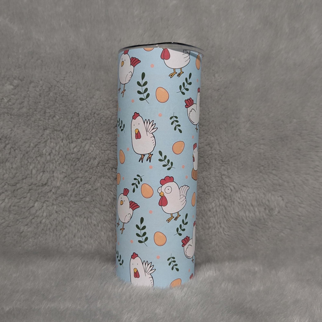 Cute 20oz Funny Chicken Tumbler with Reusable Straw - Perfect Gift!, Chicken Lover Gift, Everyday Use - For Hot Cold Drinks