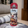 Quirky Cow Water Bottle for Kids 12oz With Reusable Straw Can Be Personalized
