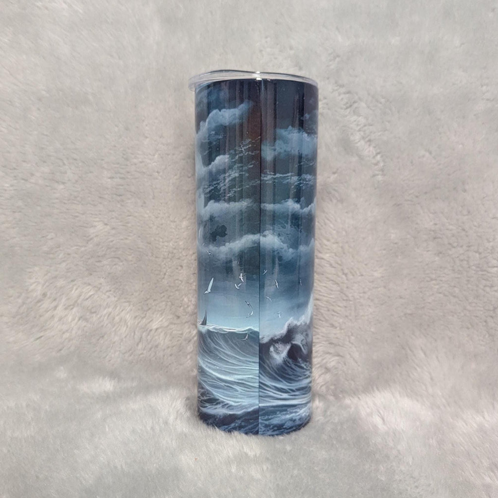 Lighthouse Tumbler Can Be Personalized, Lighthouse Cup With Name, Lighthouse Gift, Beach Tumbler, Ocean View Tumbler, Hot Cold Drinkware