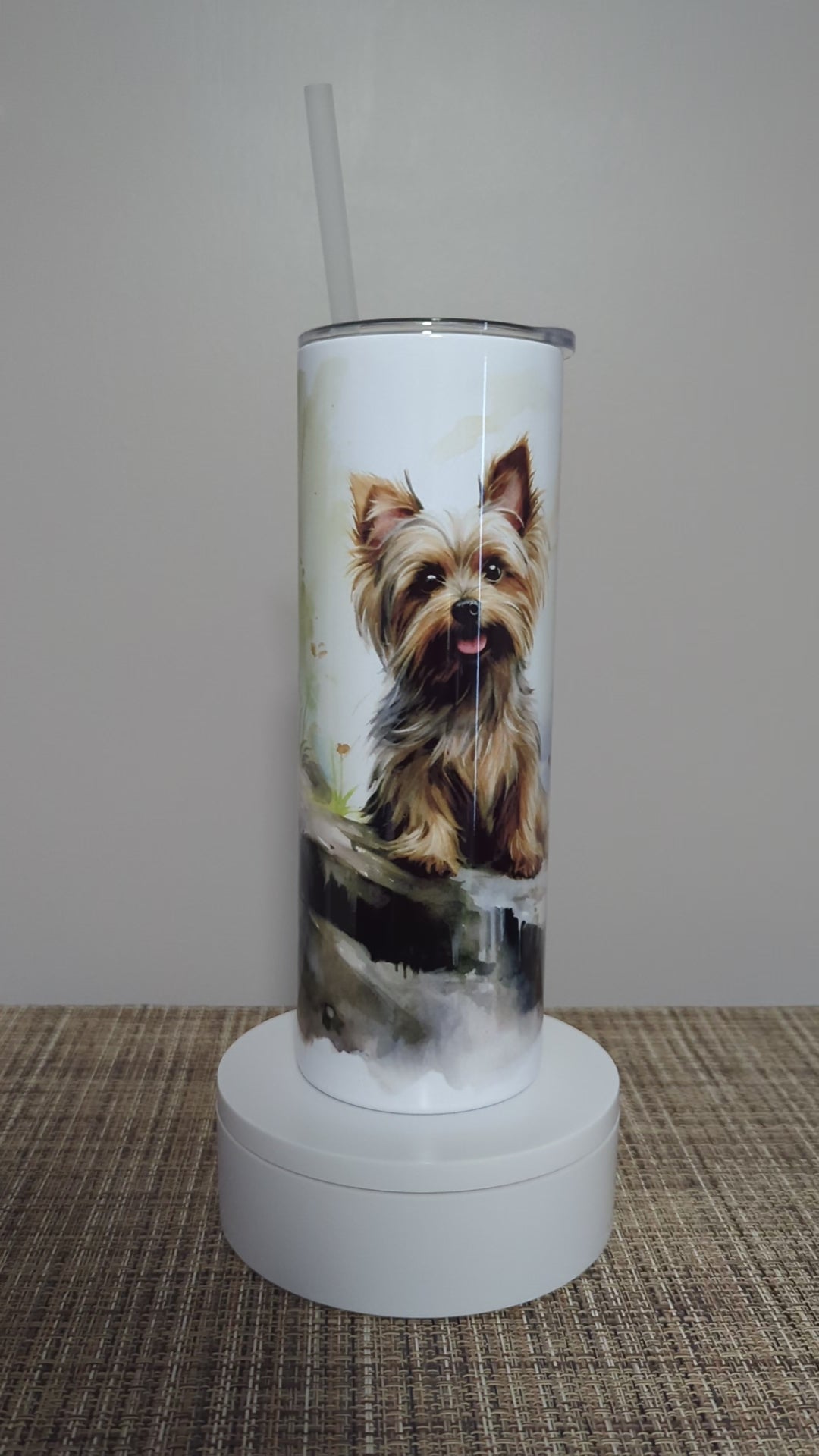 Yorkshire Dog Tumbler 20oz Can Be Personalized