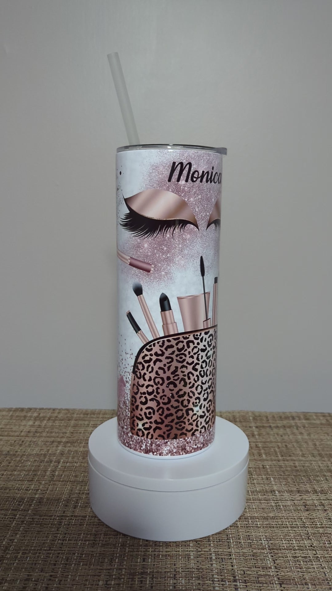 Cosmetologist Tumbler 20oz With Reusable Straw, Can Be Personalized