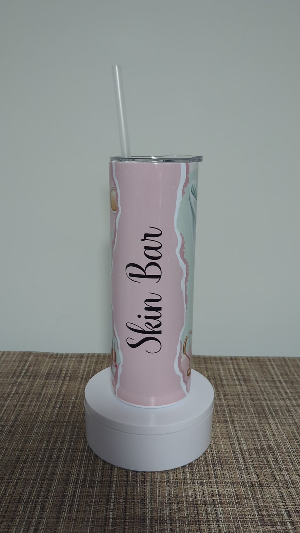 Personalized Esthetician Tumbler 20oz With Reusable Straw